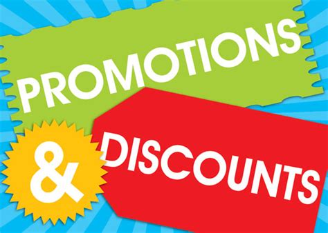 Discounts and Promos .